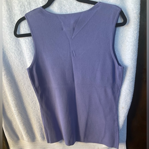 Chico’s Design Apparel Lucie 3 Sleeveless Knit Lilac Glaze; NWT; M/8 - Picture 4 of 10